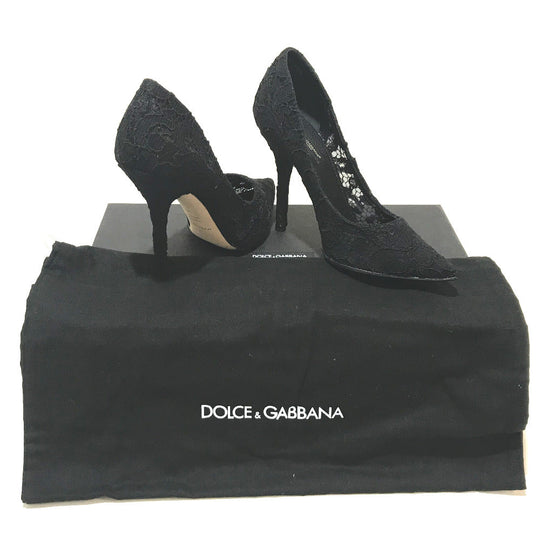 DOLCE&GABBANA pumps race black apparel race Women 36 Used Authentic