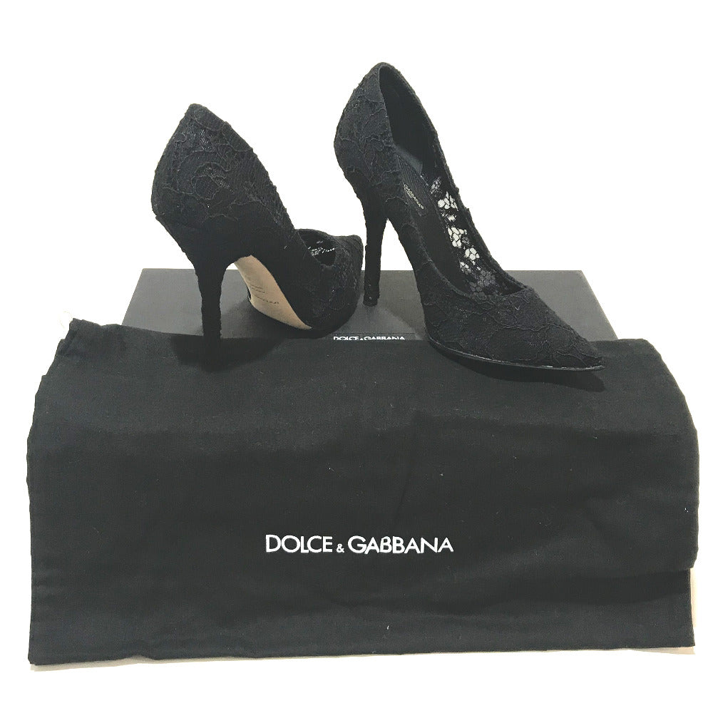 DOLCE&GABBANA pumps race black apparel race Women 36 Used Authentic
