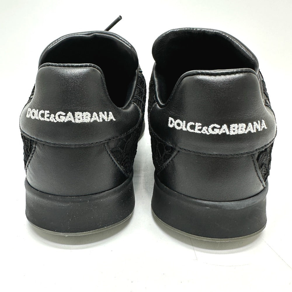 DOLCE&GABBANA sneakers , Leather black race Women 36 Used Authentic