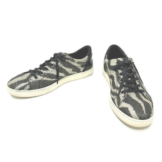 DOLCE&GABBANA sneakers , Leather black Zebra Pattern Glitter mens 7 Used Authentic