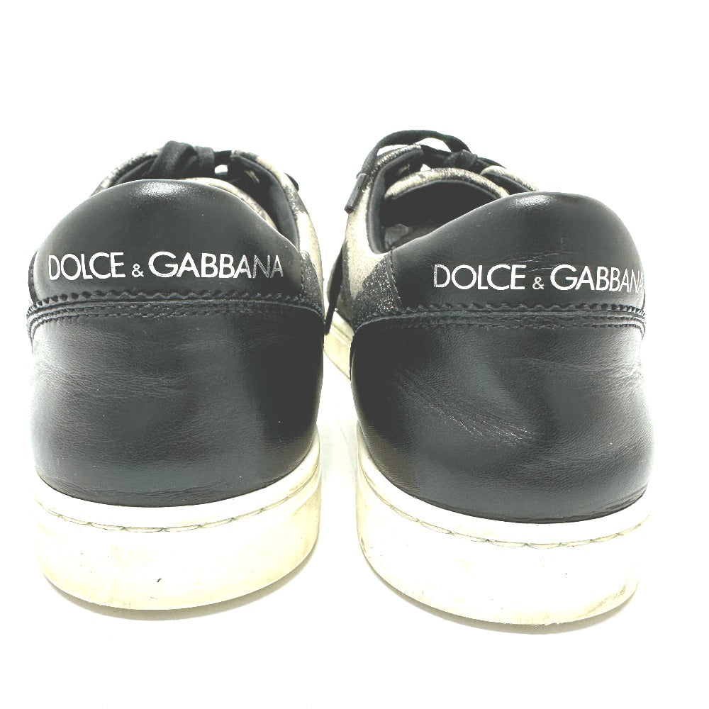 DOLCE&GABBANA sneakers , Leather black Zebra Pattern Glitter mens 7 Used Authentic