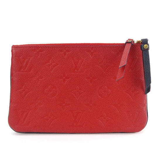 LOUIS VUITTON Shoulder Bag M63916 Monogram Ann Platt Navy Pochette double zip Women Used Authentic