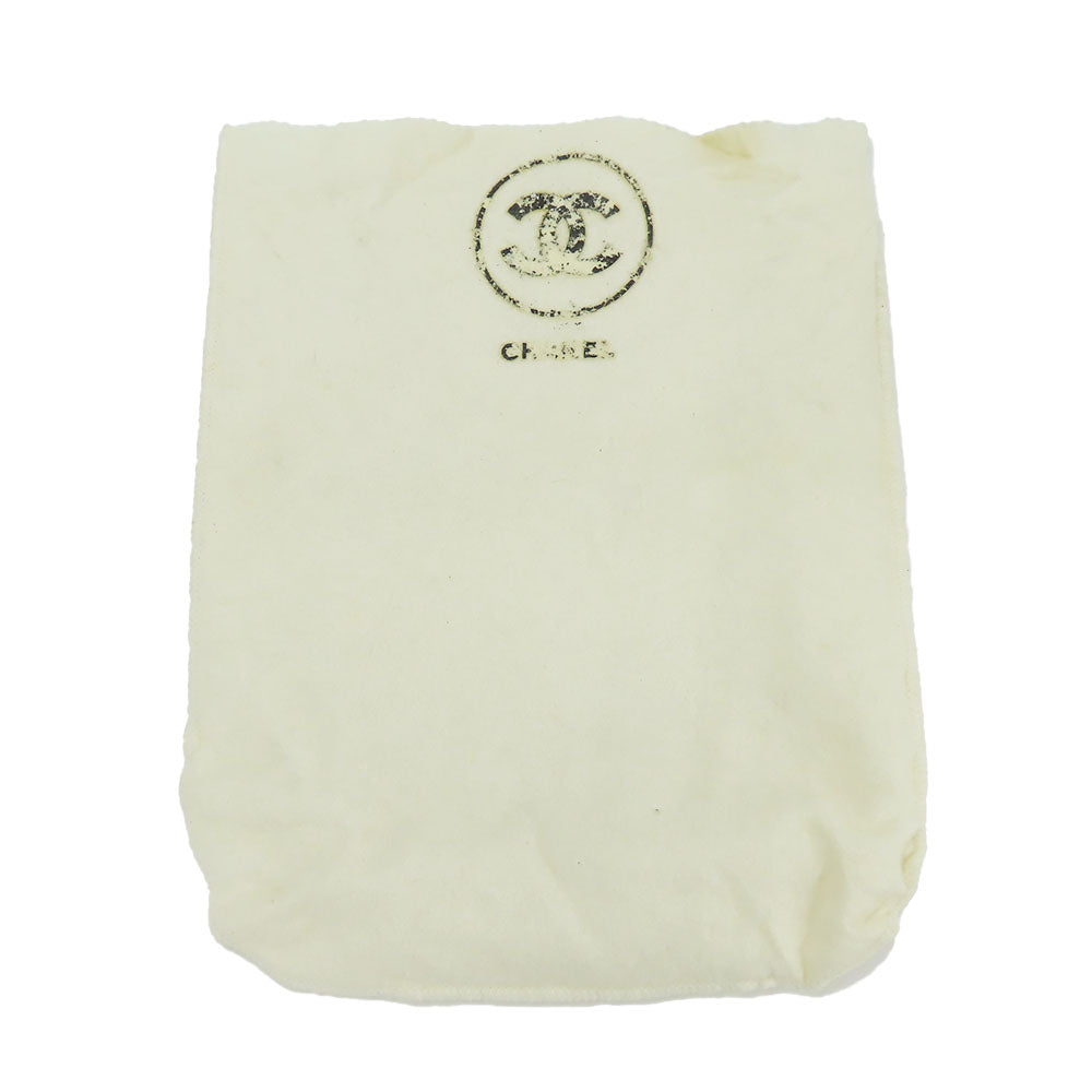 CHANEL Shoulder Bag lambskin beige Diana Women Used Authentic