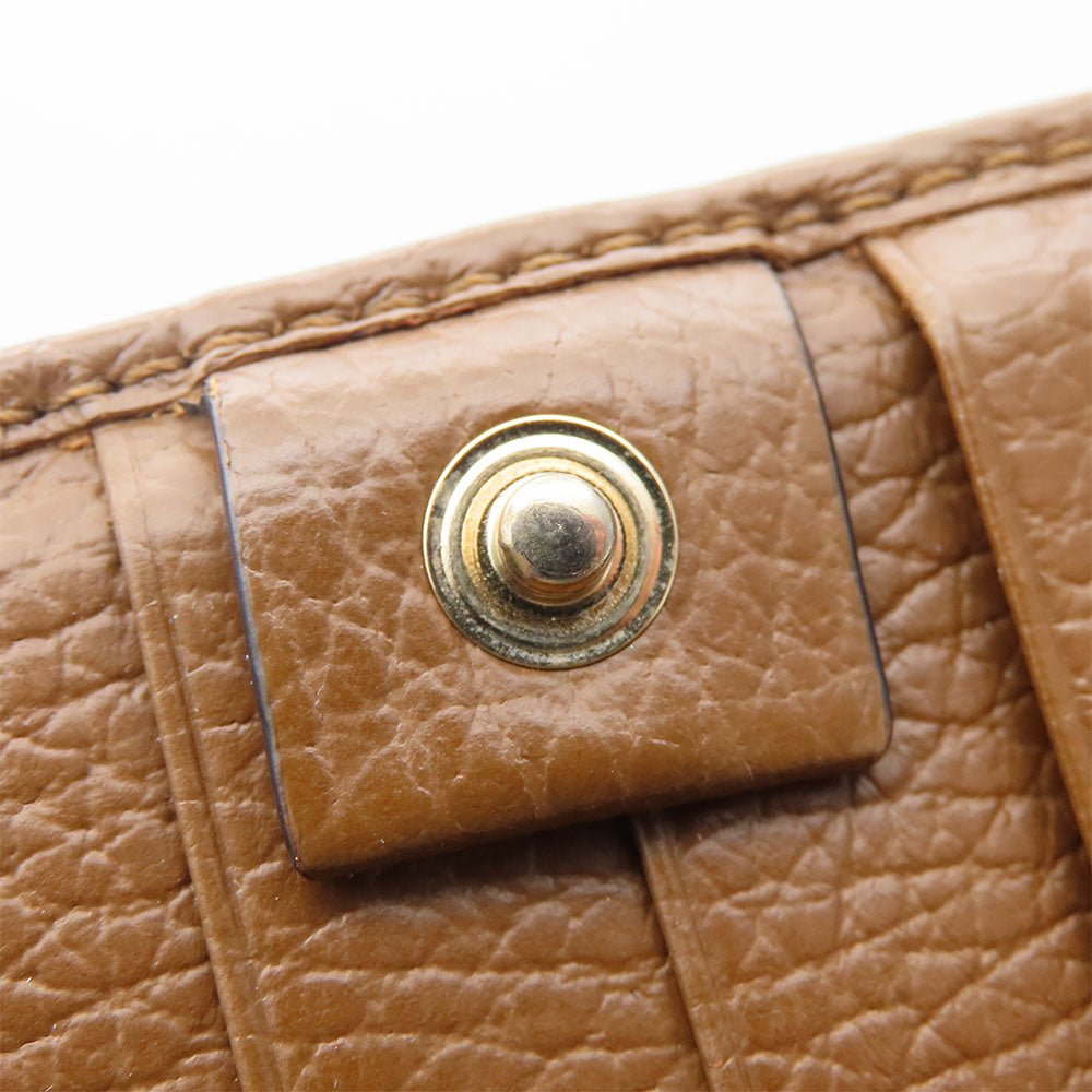 GUCCI Long Wallet Purse 346058 GG canvas, leather Brown Women Used Authentic