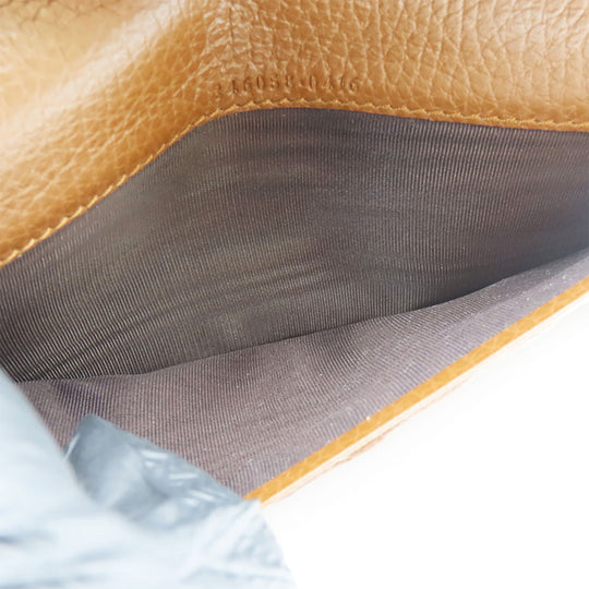 GUCCI Long Wallet Purse 346058 GG canvas, leather Brown Women Used Authentic