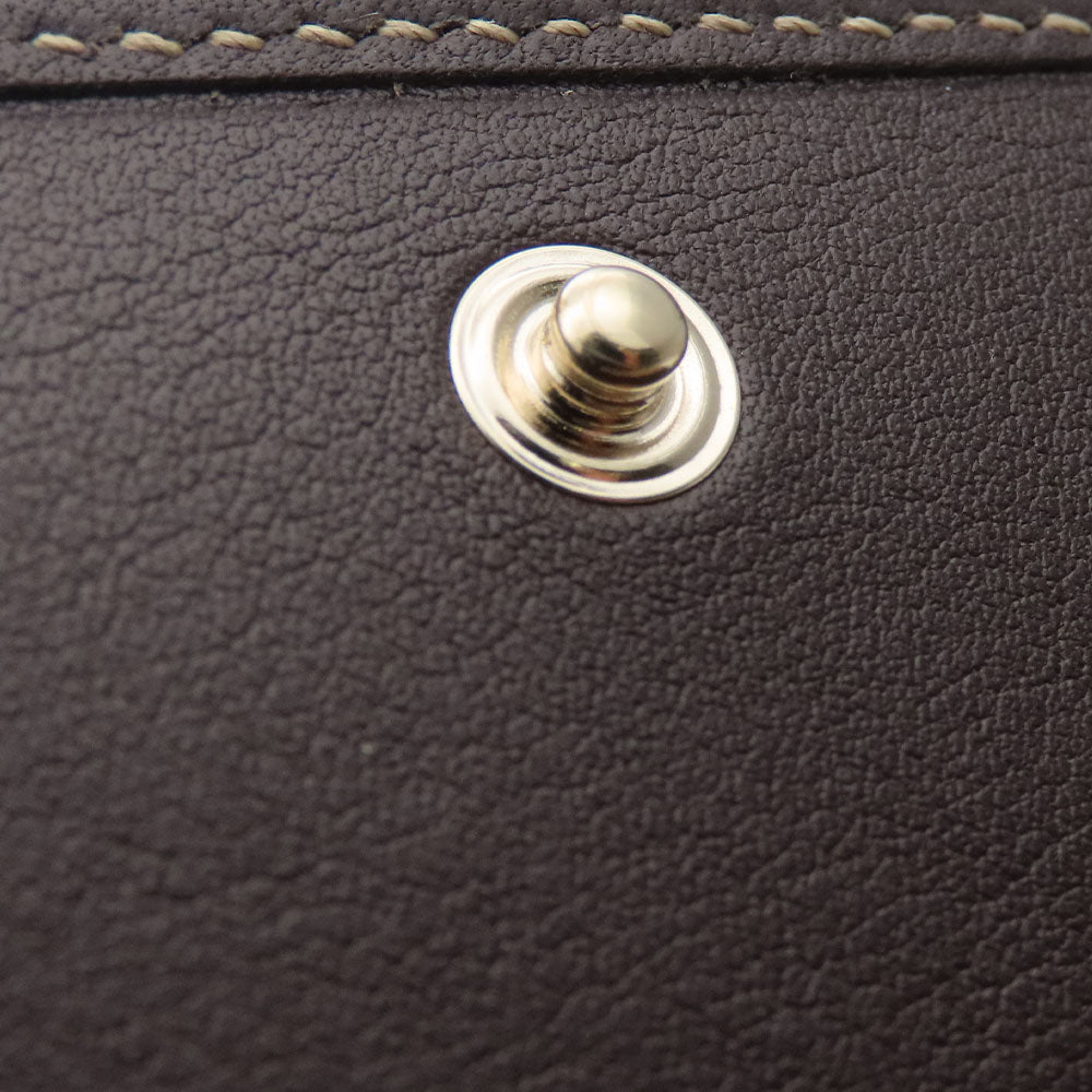 GUCCI Long Wallet Purse 245723 GG canvas, leather Brown Women Used Authentic