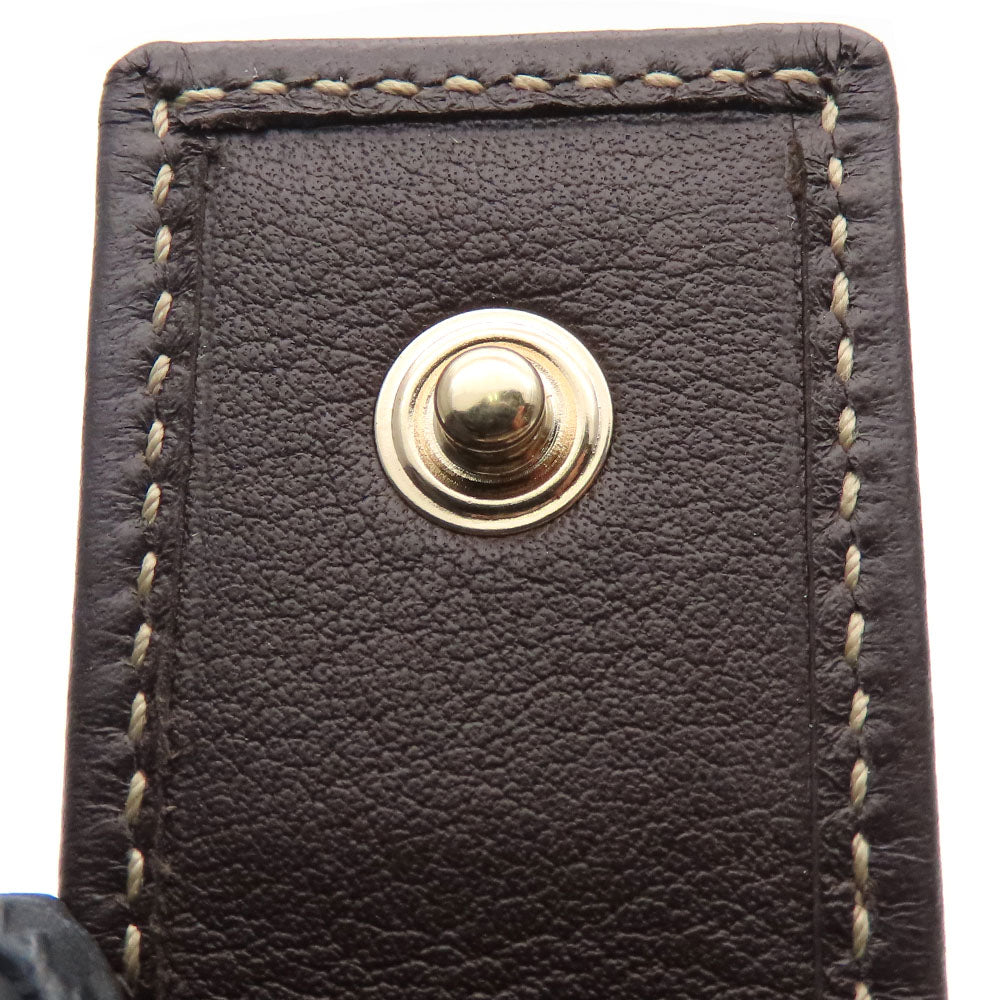 GUCCI Long Wallet Purse 245723 GG canvas, leather Brown Women Used Authentic