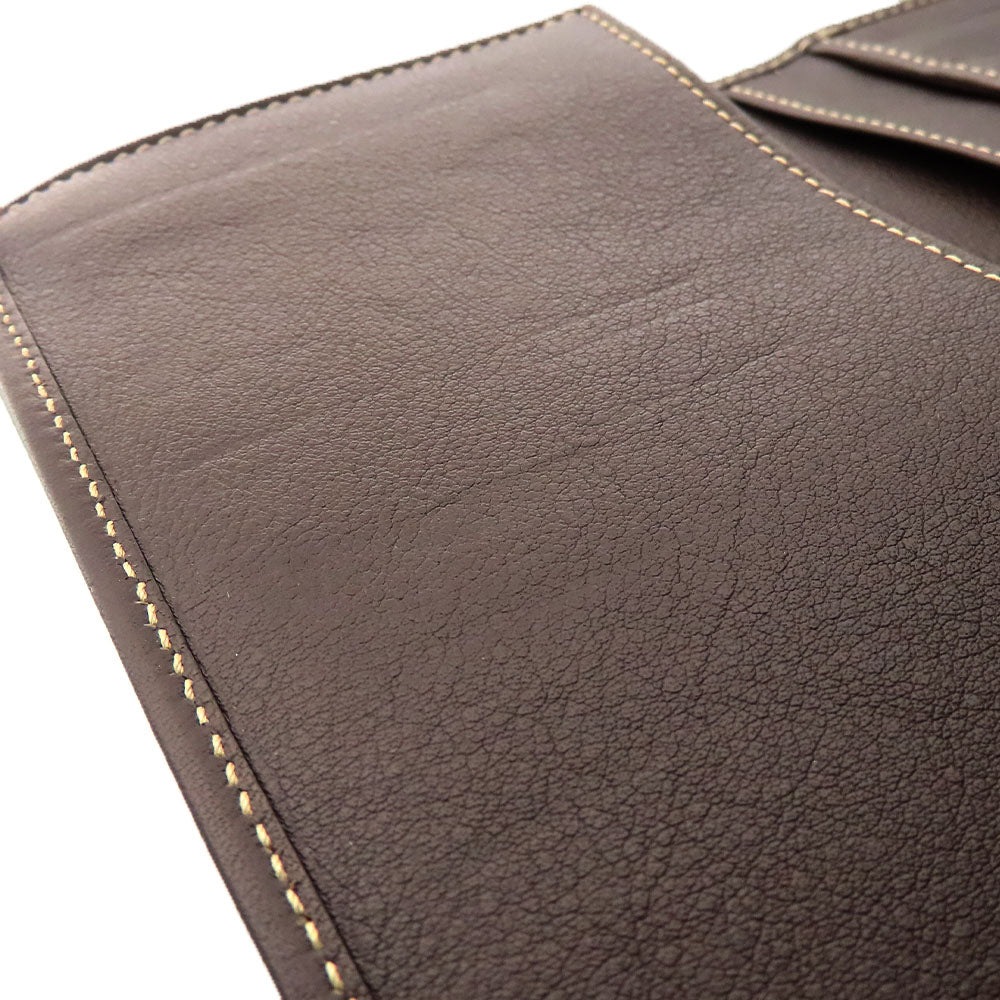 GUCCI Long Wallet Purse 245723 GG canvas, leather Brown Women Used Authentic