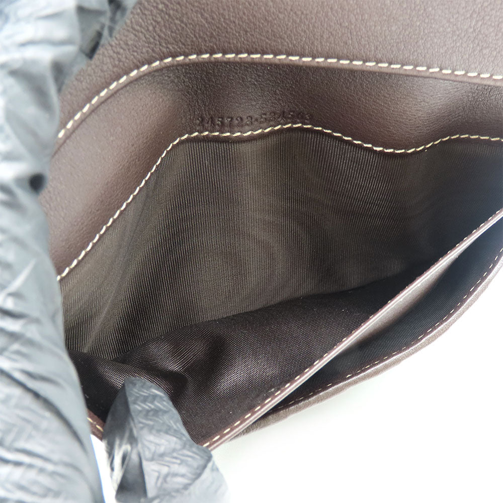 GUCCI Long Wallet Purse 245723 GG canvas, leather Brown Women Used Authentic