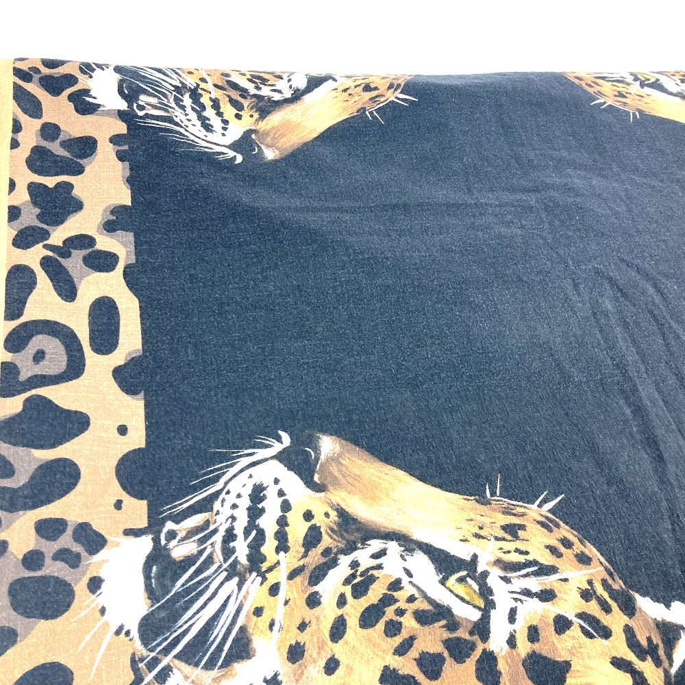 DOLCE&GABBANA towel cotton black blanket Leopard, Extra Large, Leopard, Panther unisex(Unisex) Used Authentic