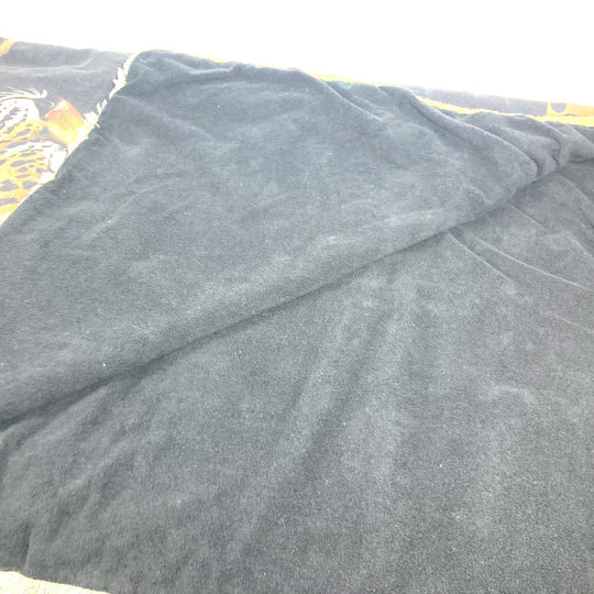 DOLCE&GABBANA towel cotton black blanket Leopard, Extra Large, Leopard, Panther unisex(Unisex) Used Authentic