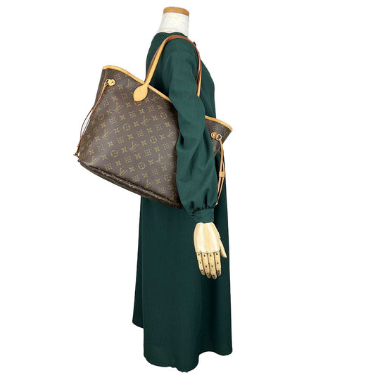 LOUIS VUITTON Tote Bag M40156 Monogram Brown Neverfull MM Monogram Women Used Authentic