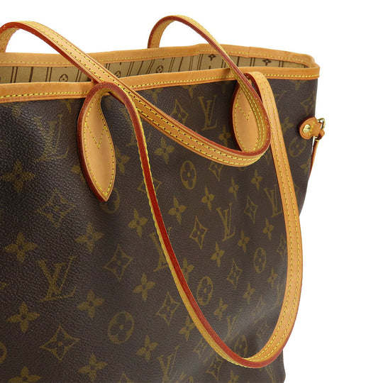 LOUIS VUITTON Tote Bag M40156 Monogram Brown Neverfull MM Monogram Women Used Authentic
