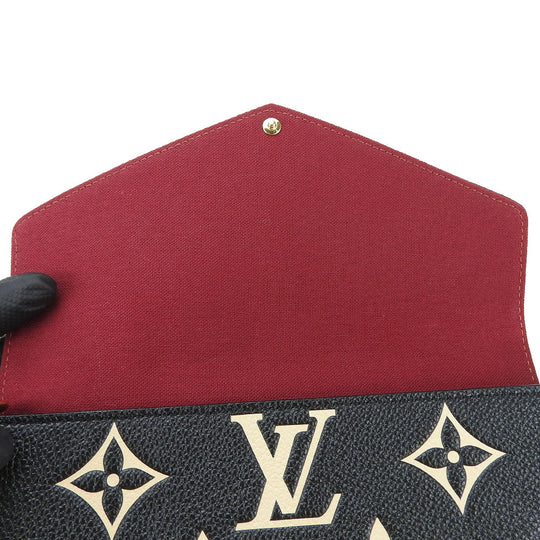 LOUIS VUITTON Shoulder Bag M82479 Monogram Ann Platt black Pochette Felice Women Used Authentic