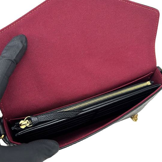 LOUIS VUITTON Shoulder Bag M82479 Monogram Ann Platt black Pochette Felice Women Used Authentic