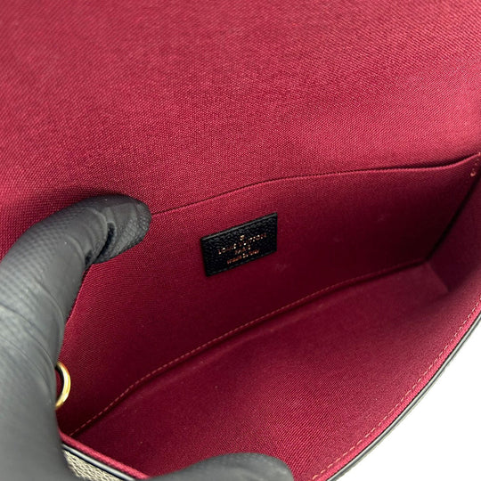 LOUIS VUITTON Shoulder Bag M82479 Monogram Ann Platt black Pochette Felice Women Used Authentic