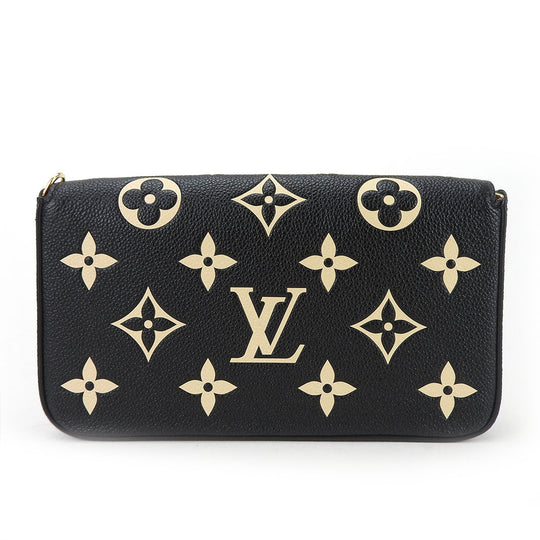 LOUIS VUITTON Shoulder Bag M82479 Monogram Ann Platt black Pochette Felice Women Used Authentic