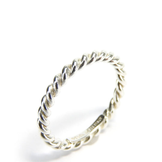 TIFFANY&Co. Ring Sterling Silver Silver Twist ring Women Used Authentic
