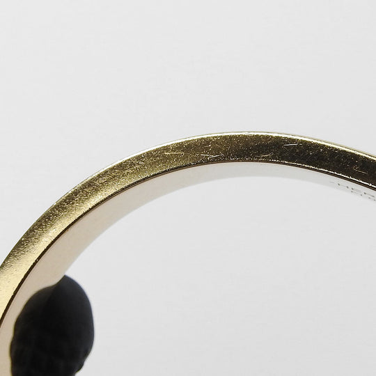 HERMES Bangle metal gold Chene Dunkle Mini Click Women Used Authentic