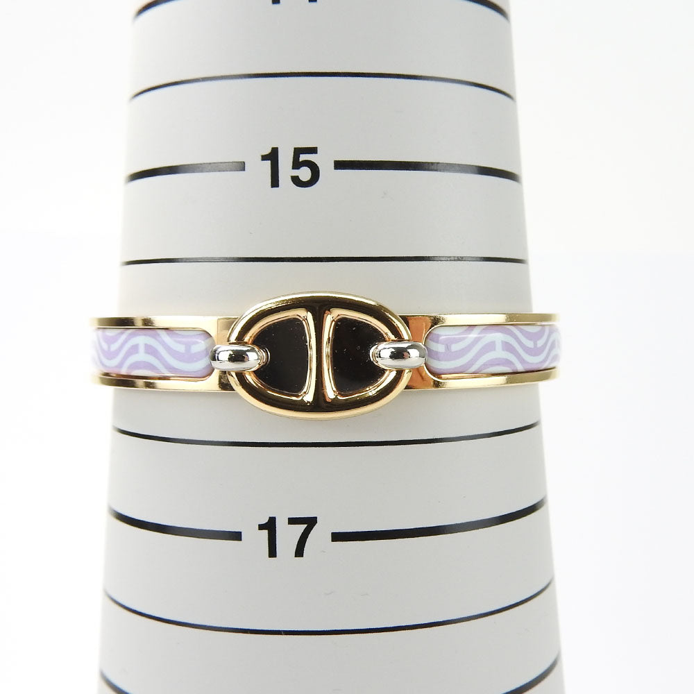 HERMES Bangle metal gold Chene Dunkle Mini Click Women Used Authentic