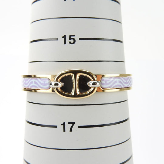 HERMES Bangle metal gold Chene Dunkle Mini Click Women Used Authentic