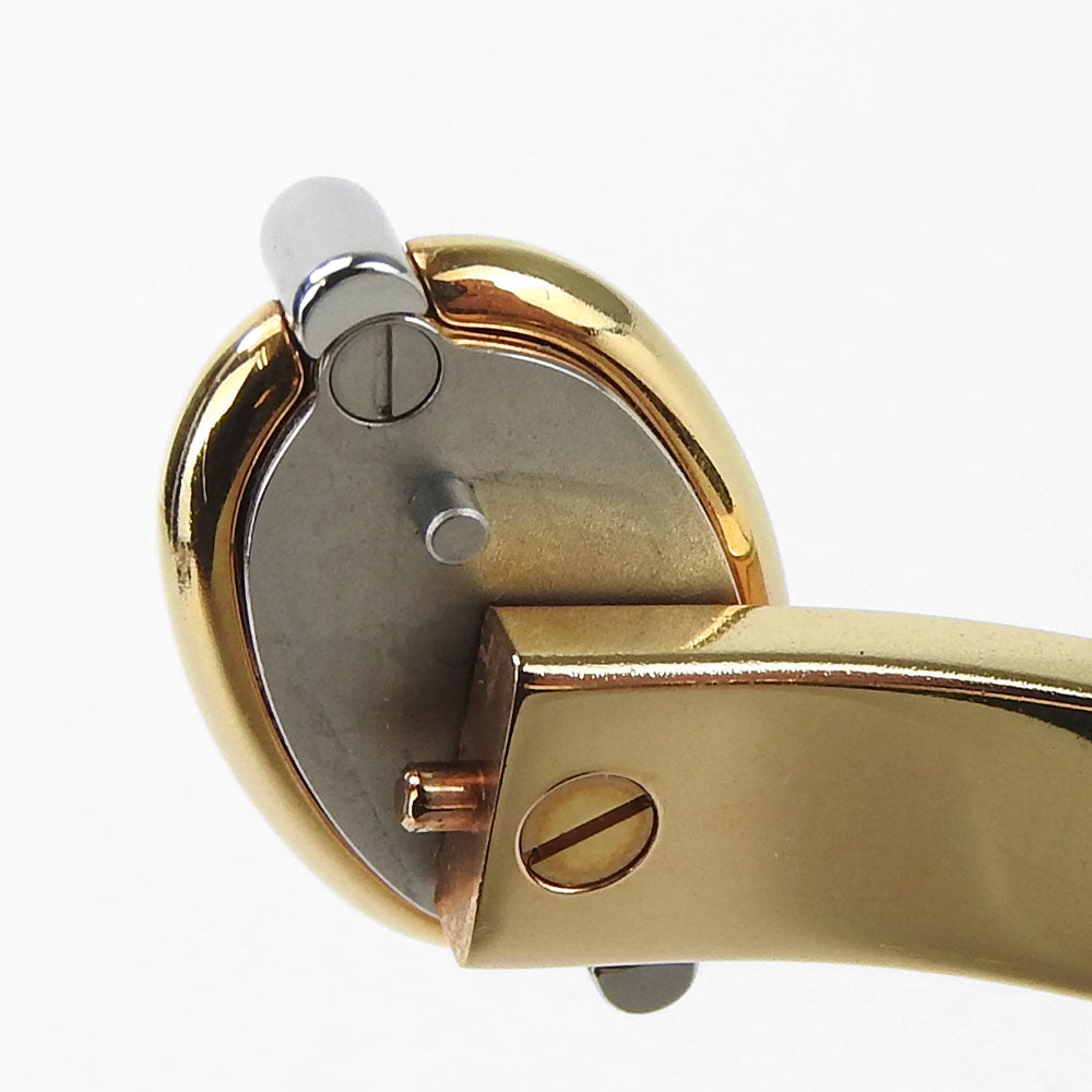 HERMES Bangle metal gold Chene Dunkle Mini Click Women Used Authentic