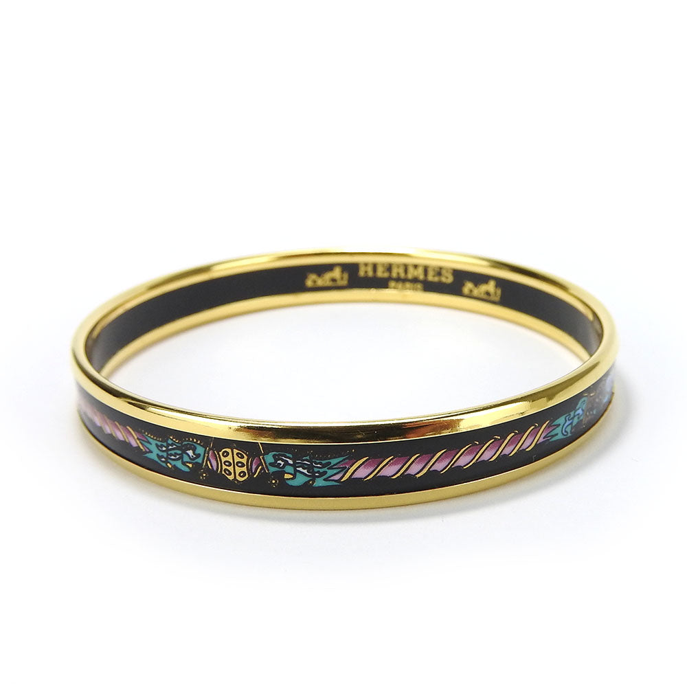 HERMES bracelet Metal, Cloisonne multicolor Emaille PM Women Used Authentic
