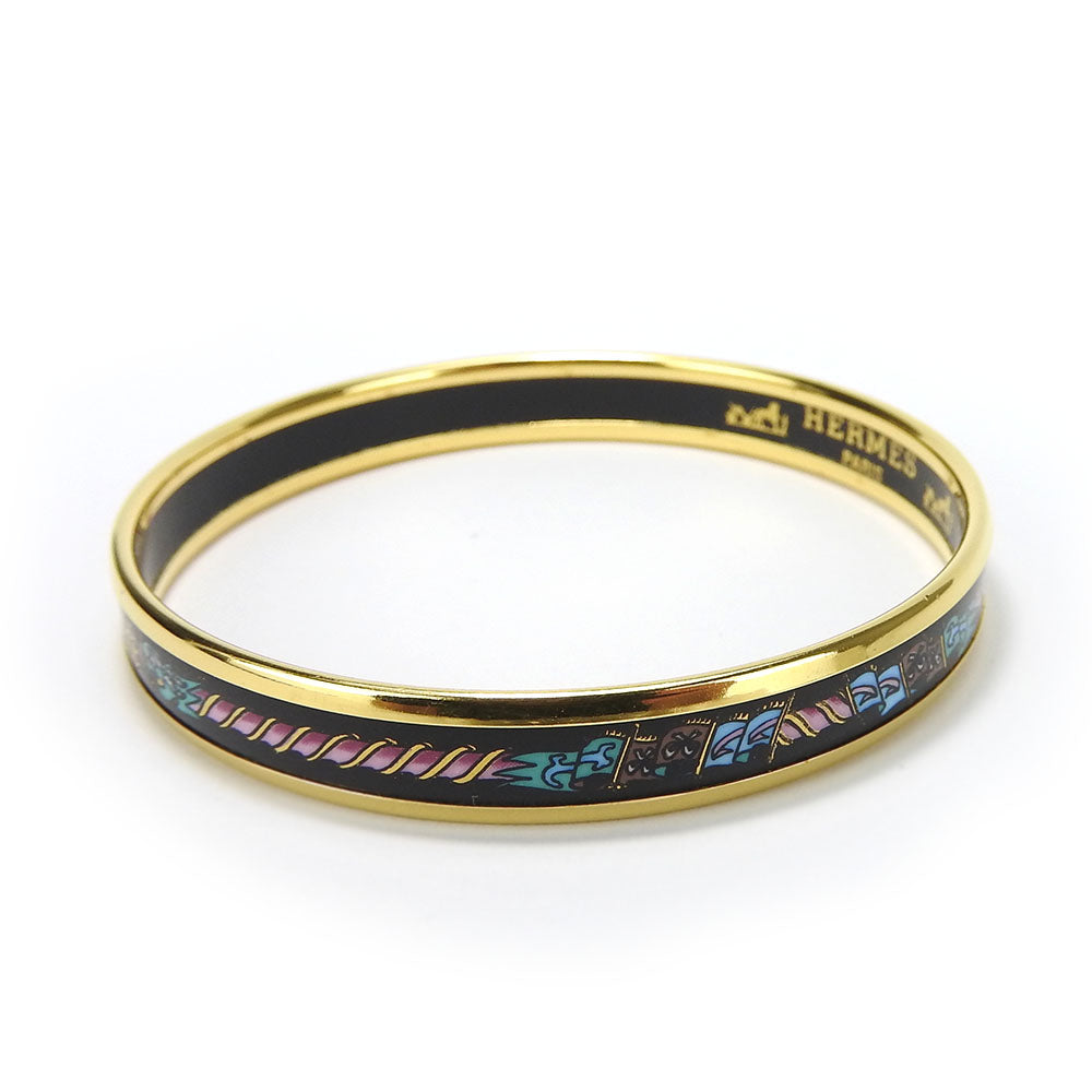 HERMES bracelet Metal, Cloisonne multicolor Emaille PM Women Used Authentic