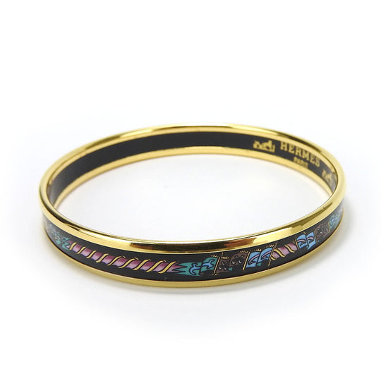 HERMES bracelet Metal, Cloisonne multicolor Emaille PM Women Used Authentic