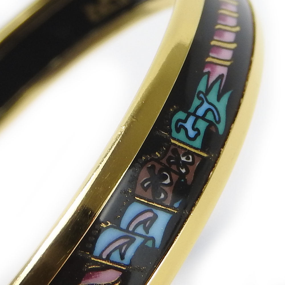 HERMES bracelet Metal, Cloisonne multicolor Emaille PM Women Used Authentic