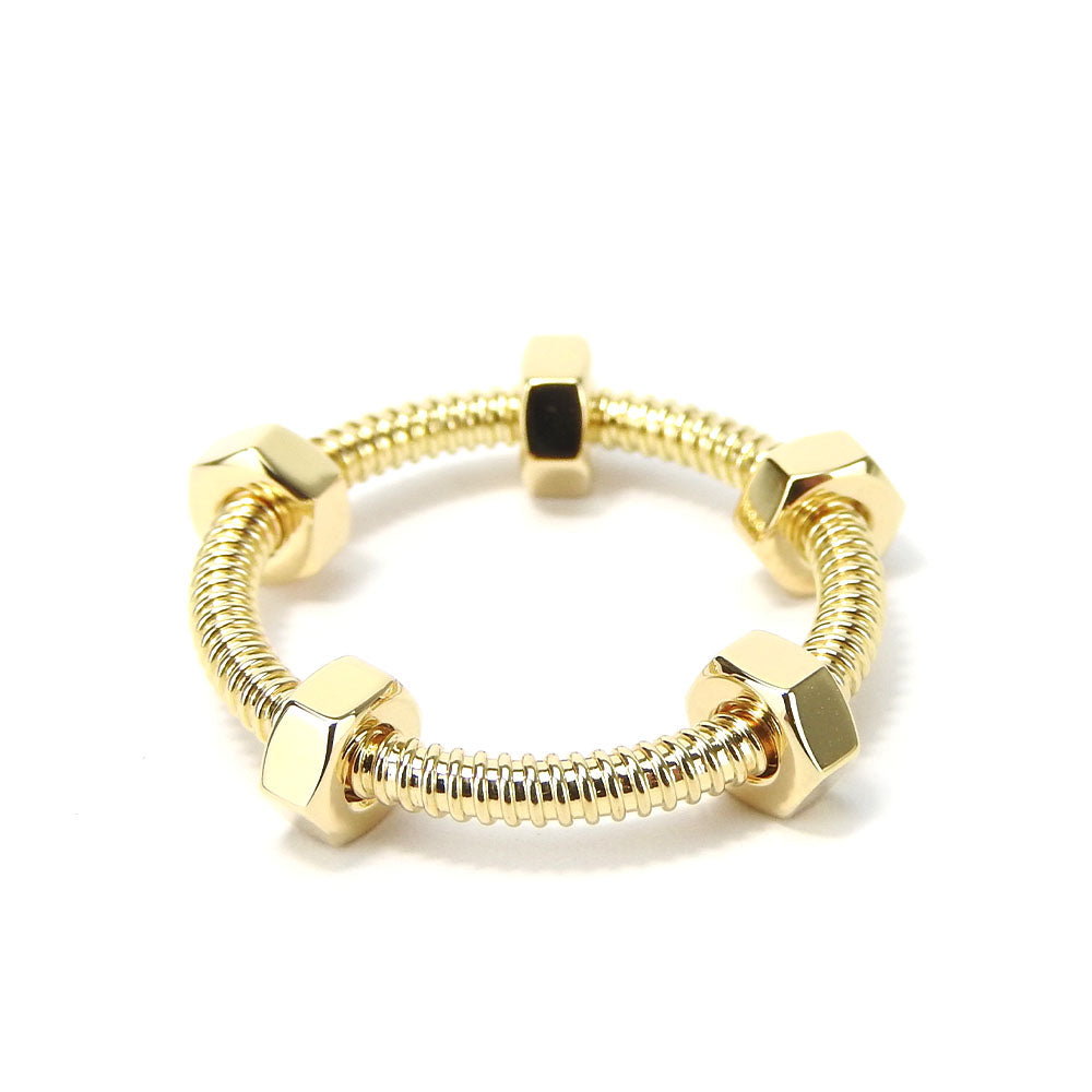 CARTIER Ring K18 yellow gold Yellow Gold Ecru de unisex(Unisex) 58 Used Authentic