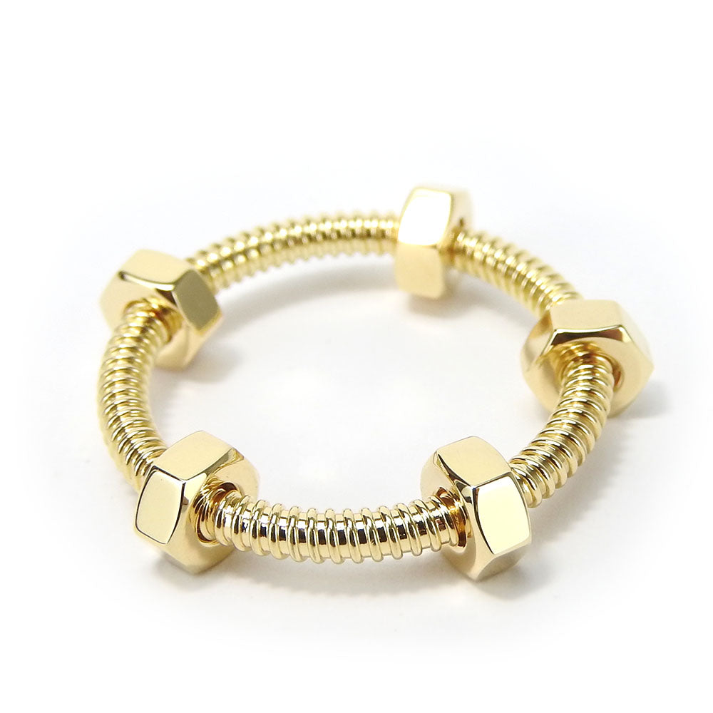 CARTIER Ring K18 yellow gold Yellow Gold Ecru de unisex(Unisex) 58 Used Authentic