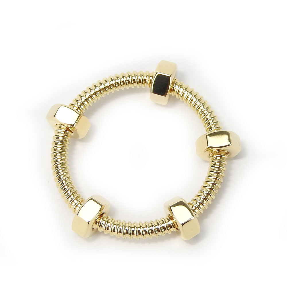 CARTIER Ring K18 yellow gold Yellow Gold Ecru de unisex(Unisex) 58 Used Authentic