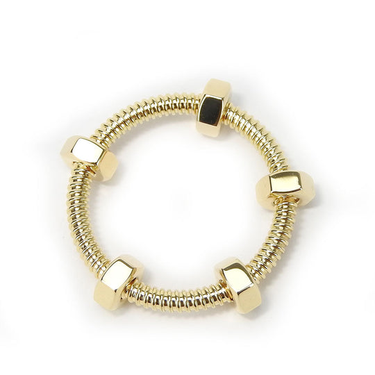 CARTIER Ring K18 yellow gold Yellow Gold Ecru de unisex(Unisex) 58 Used Authentic
