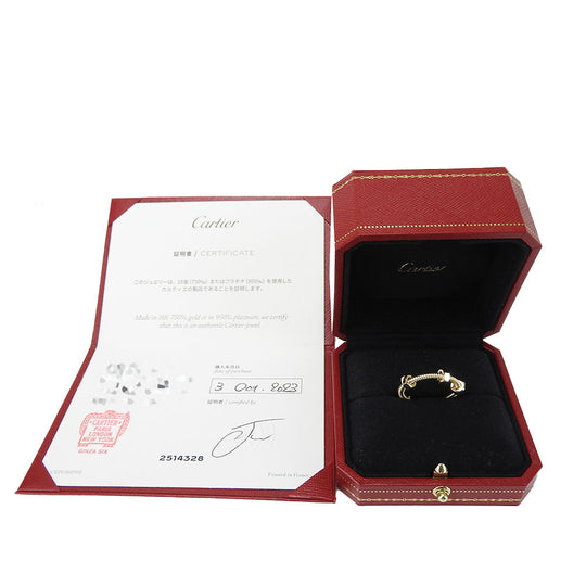 CARTIER Ring K18 yellow gold Yellow Gold Ecru de unisex(Unisex) 58 Used Authentic