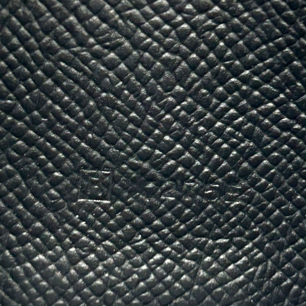 HERMES Long Wallet Purse Epsom black Beansufla unisex(Unisex) Used Authentic