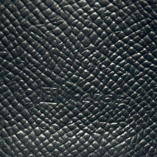 HERMES Long Wallet Purse Epsom black Beansufla unisex(Unisex) Used Authentic