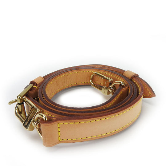 LOUIS VUITTON Shoulder strap Nume leather beige Women Used Authentic