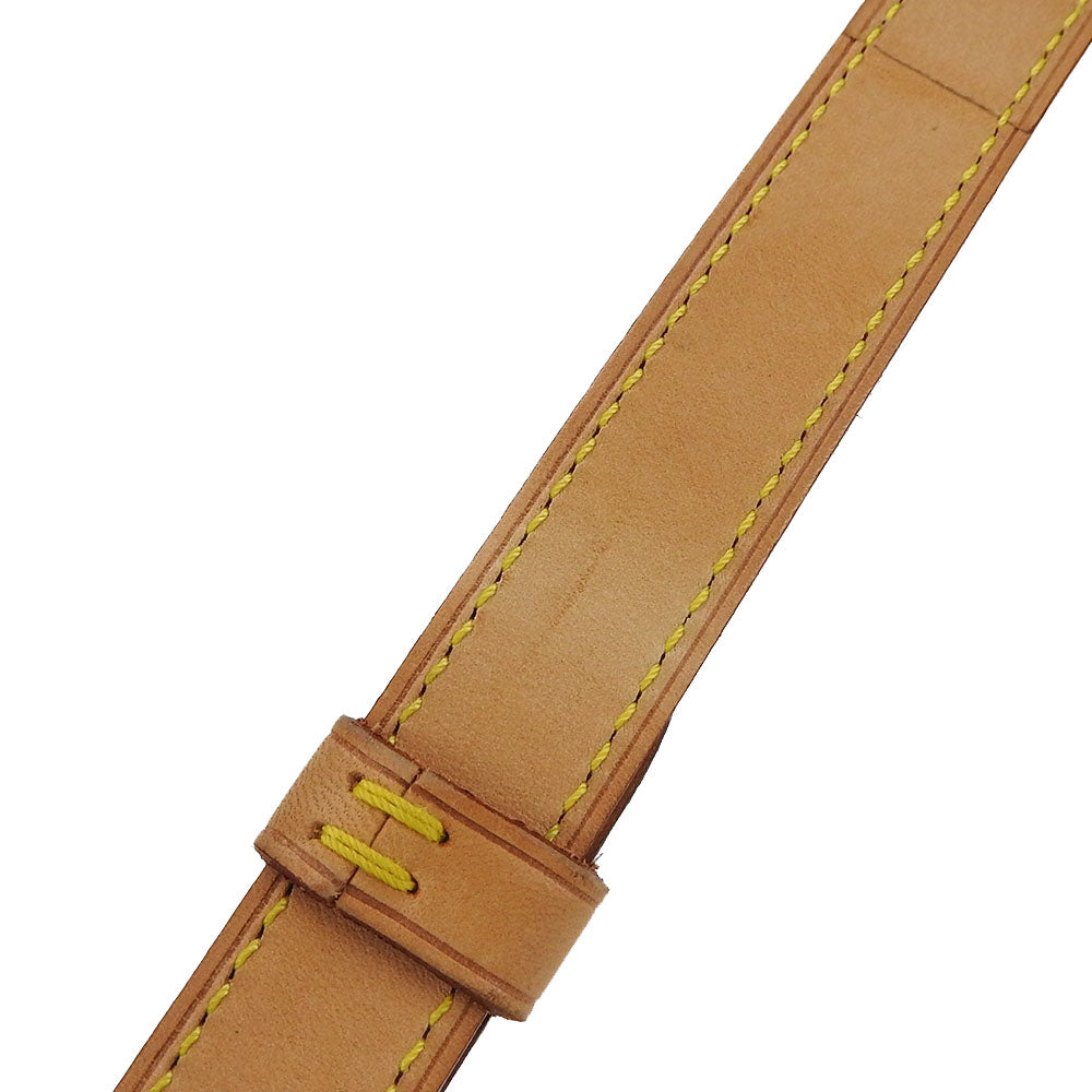 LOUIS VUITTON Shoulder strap Nume leather beige Women Used Authentic