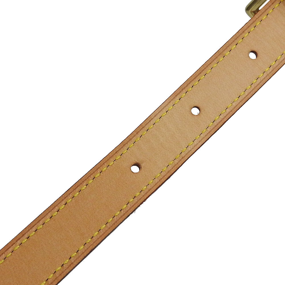 LOUIS VUITTON Shoulder strap Nume leather beige Women Used Authentic