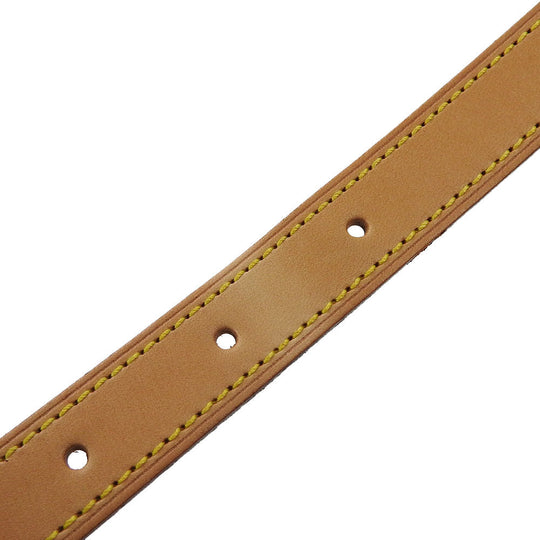 LOUIS VUITTON Shoulder strap Nume leather beige Women Used Authentic