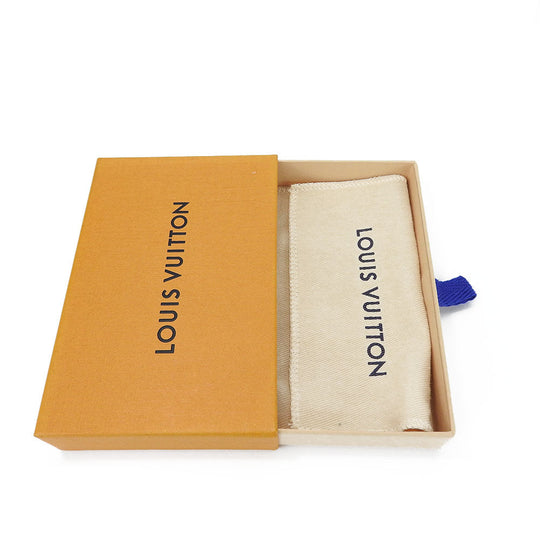 LOUIS VUITTON key ring MP3453 Metal, Leather blue Portocle LV Puzzle unisex(Unisex) Used Authentic