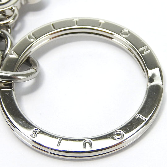 LOUIS VUITTON key ring MP3453 Metal, Leather blue Portocle LV Puzzle unisex(Unisex) Used Authentic