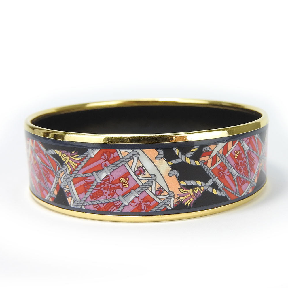 HERMES bracelet Metal, Cloisonne multicolor Emilel GM Women Used Authentic