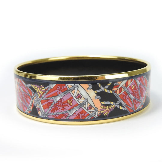 HERMES bracelet Metal, Cloisonne multicolor Emilel GM Women Used Authentic