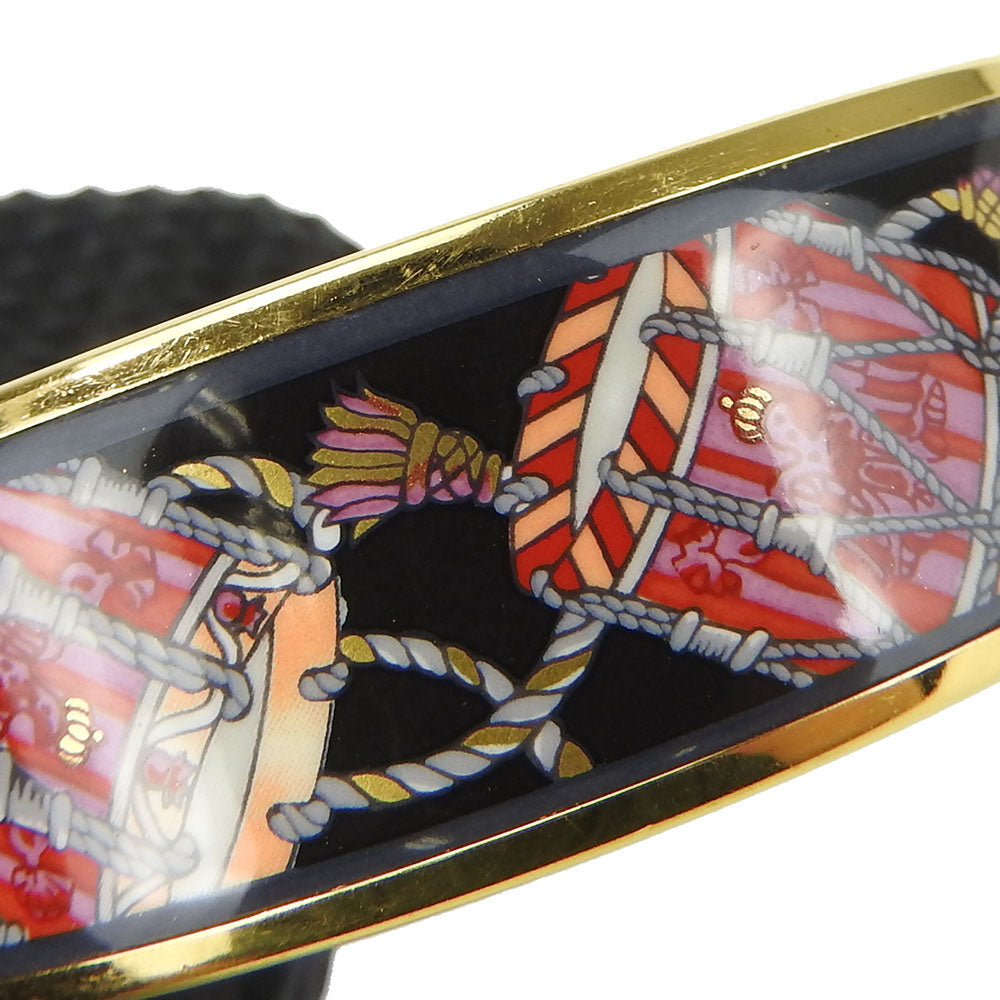 HERMES bracelet Metal, Cloisonne multicolor Emilel GM Women Used Authentic