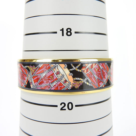HERMES bracelet Metal, Cloisonne multicolor Emilel GM Women Used Authentic