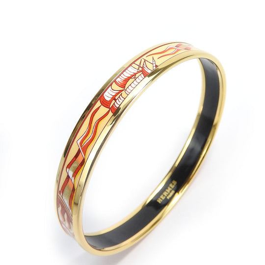 HERMES bracelet Metal, Cloisonne multicolor Emaille PM Women Used Authentic