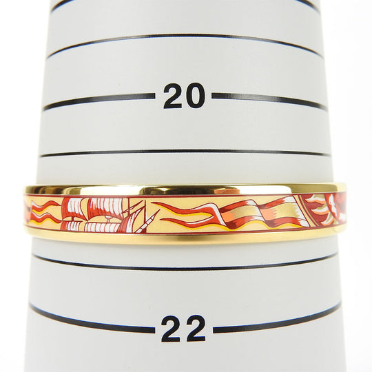 HERMES bracelet Metal, Cloisonne multicolor Emaille PM Women Used Authentic
