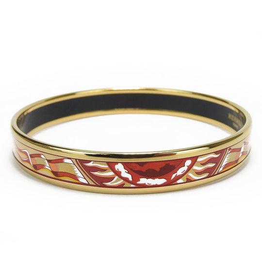 HERMES bracelet Metal, Cloisonne multicolor Emaille PM Women Used Authentic
